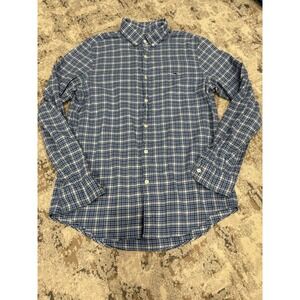 Vineyard Vines Slim Fit Whale Shirt Mens Size:Medium Plaid Long Sleeve Button Up